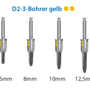 ICX Guide D2 - D3 Drill yellow Ø 3,45mm